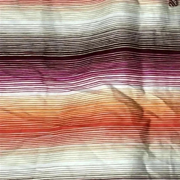 GAP Linen-Cotton Blend Striped Sleeveless Pink Ombre Midi Dress Size 4P - Picture 4 of 7